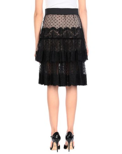 Dolce & Gabbana Midi Skirts In Black