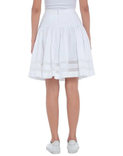 Shop Ermanno Scervino Woman Midi Skirt White Size 2 Cotton