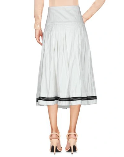 Shop Pauw Knee Length Skirt In White