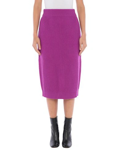 Shop Marc Jacobs Midi Skirts In Purple