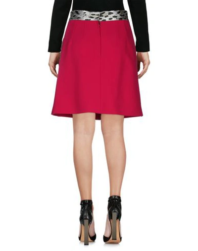 Shop Dolce & Gabbana Woman Midi Skirt Garnet Size 2 Virgin Wool, Polyester, Acrylic, Cotton, Glass In Red