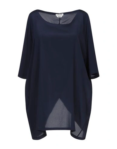 Shop Cycle Blouse In Dark Blue