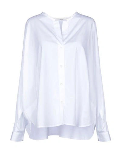 Shop Tela Solid Color Shirts & Blouses In White