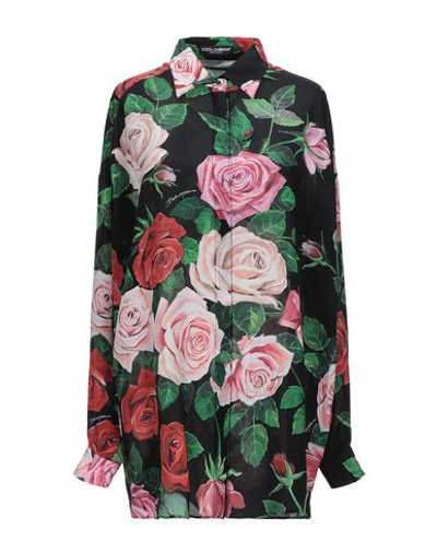 Shop Dolce & Gabbana Woman Shirt Black Size 2 Silk