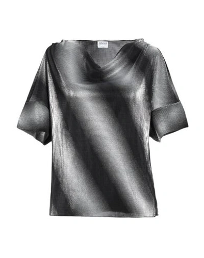 Shop Armani Collezioni T-shirts In Black