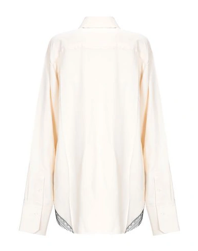 Shop Helmut Lang Lace Shirts & Blouses In Ivory