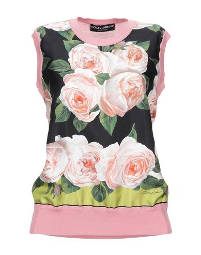 Shop Dolce & Gabbana Silk Top In Black