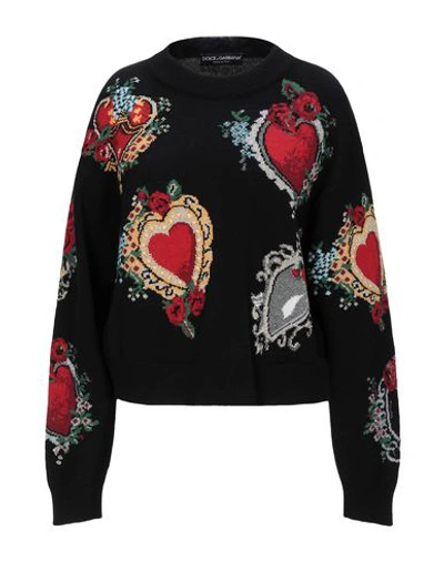 Shop Dolce & Gabbana Woman Sweater Black Size 4 Cashmere, Viscose, Polyester