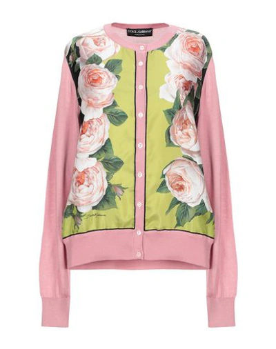Shop Dolce & Gabbana Cardigans In Pink