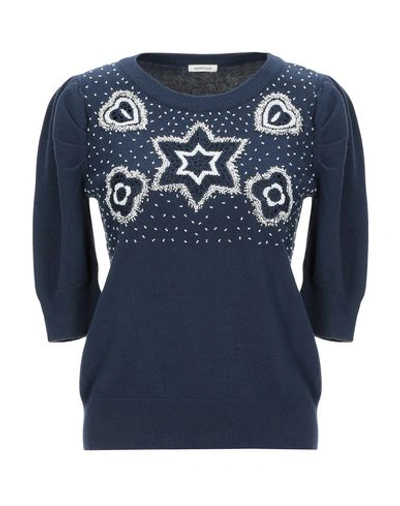 Shop Manoush Sweaters In Dark Blue