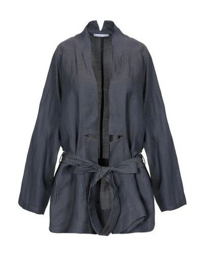 Shop Sibel Saral Overcoats In Dark Blue