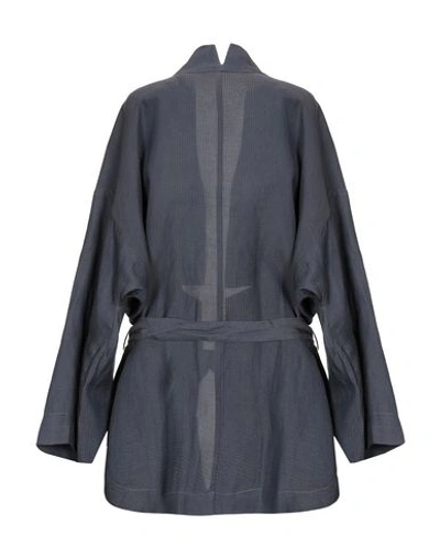 Shop Sibel Saral Overcoats In Dark Blue