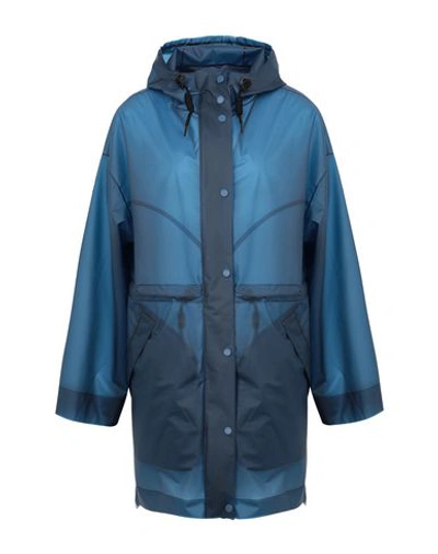 Shop Hunter Overcoats In Dark Blue