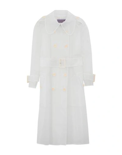 Shop Alexa Chung Double Breasted Pea Coat In Transparent