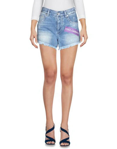 Shop Dolce & Gabbana Woman Denim Shorts Blue Size 6 Cotton