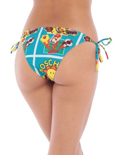 Shop Moschino Bikini In Turquoise