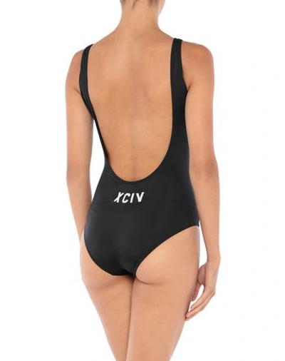 Shop Gcds One-piece Swimsuits In Black