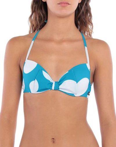 Shop Moschino Bikini In Turquoise