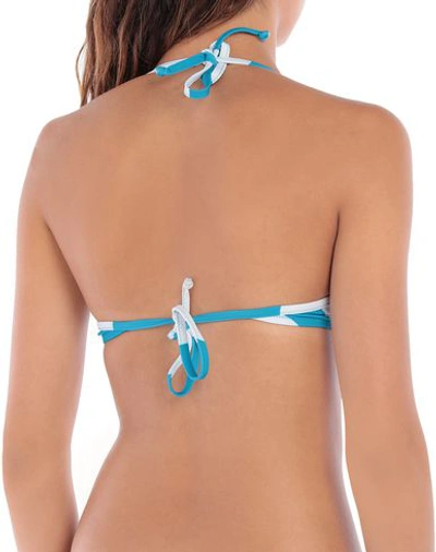 Shop Moschino Bikini In Turquoise