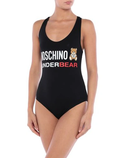 Shop Moschino Bodysuit In Black