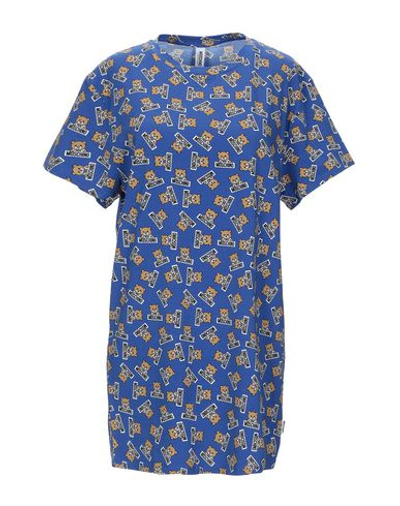 Shop Moschino Nightgown In Blue