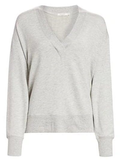 Shop Rag & Bone Women's Flora V-neck Pullover In Heather Grey