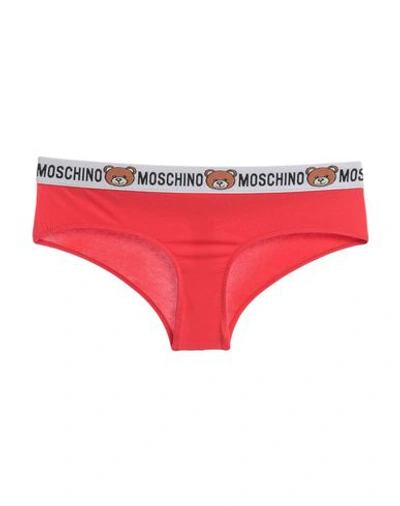 Shop Moschino Brief In Red