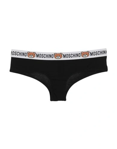 Shop Moschino Briefs In Black