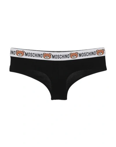 Shop Moschino Briefs In Black