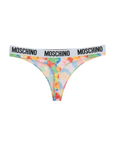 Shop Moschino Thongs In Red