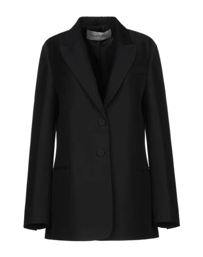 Shop Valentino Suit Jackets In Black