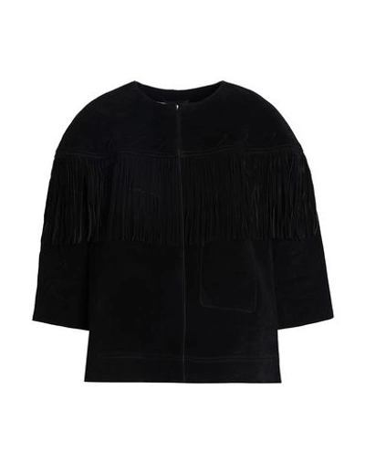 Shop Current Elliott Leather Jacket In Black