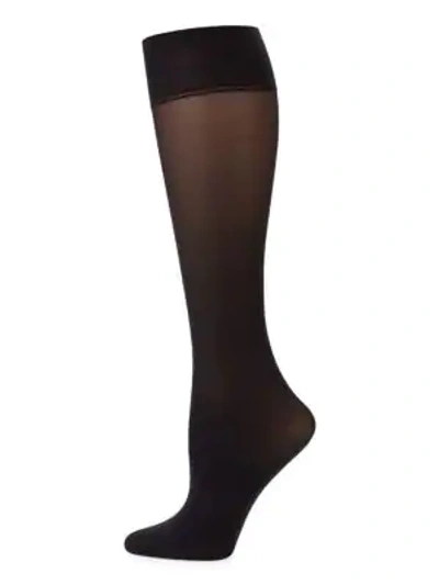 Shop Fogal Women's Opaque Knee High Socks In Noir