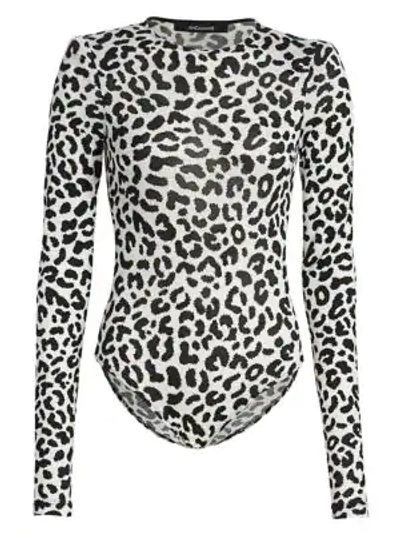 Shop Andamane Bea Leopard-print Bodysuit In Leo Sfondo Bianco