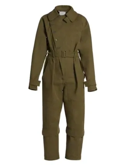 Shop Stella Mccartney Utilitarian Jumpsuit In Khaki