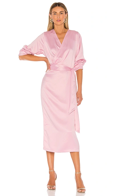 Shop Aéryne Cowry Dress In Pink Foam