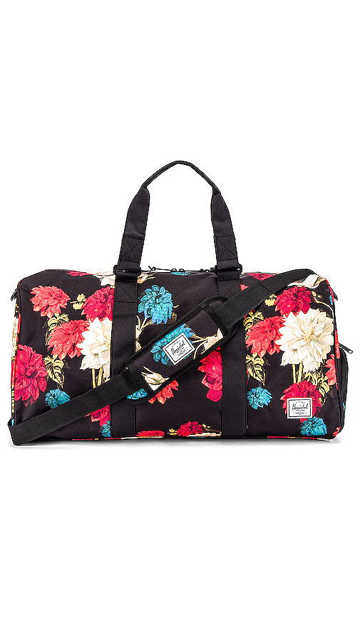 herschel floral duffle bag