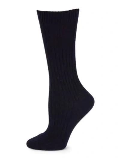 Shop Hanro Wool Blend Socks In Major Blue