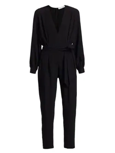 Shop Iro Julliaca Belted Jumpsuit In Black