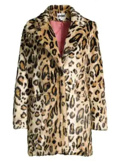 Shop Apparis Margot Leopard-print Faux Fur Coat