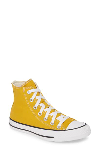gold dart high top converse