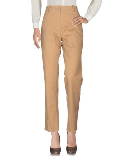 Shop N°21 Woman Pants Camel Size 6 Cotton, Elastane In Beige