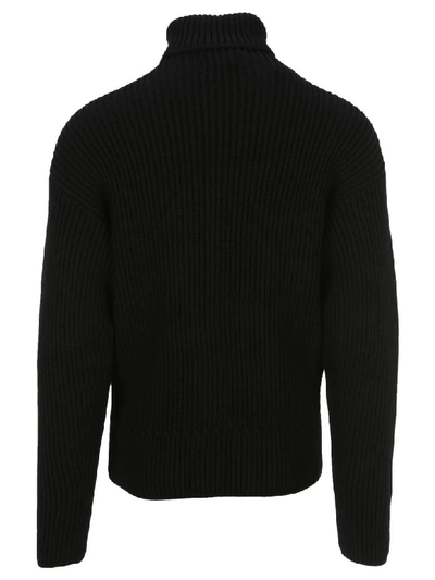 Shop Tom Ford Ribbed Turtleneck Sweater In Black