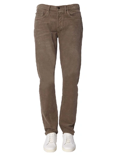 Shop Tom Ford Corduroy Trousers In Marrone