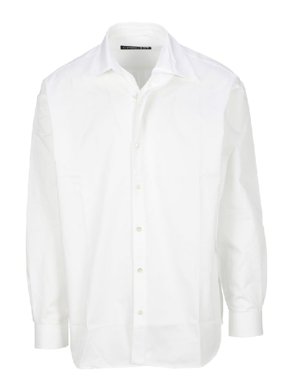 Y/Project Plain Button Shirt In White | ModeSens
