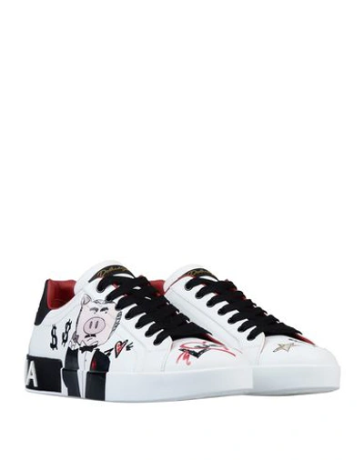 Shop Dolce & Gabbana Man Sneakers White Size 8 Calfskin