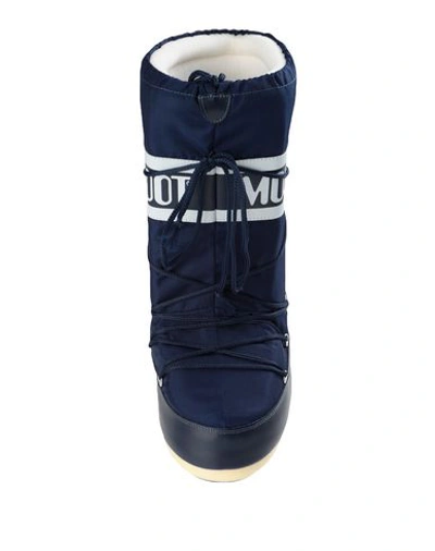Shop Moon Boot Nylon Woman Boot Blue Size 4.5-7 Textile Fibers