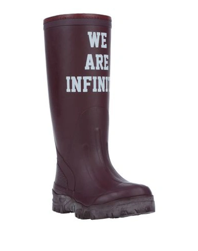 Shop Undercover Boots In Maroon