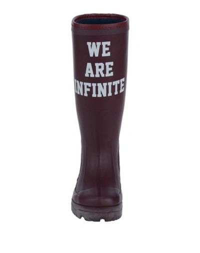Shop Undercover Boots In Maroon