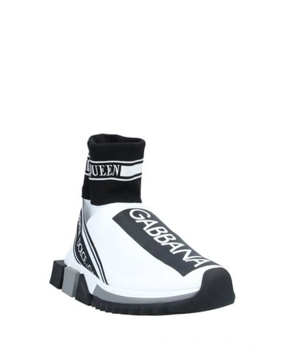 Dolce & Gabbana 30mm Sorrento Logo Sock Sneakers In White